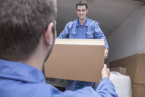 Removal van service helping with a local move in Harrow