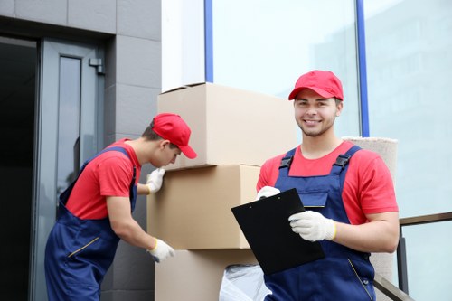 Harrow Movers team preparing items for a UK house move