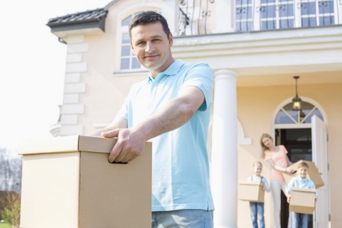 Experienced Harrow movers completing the final stage of relocation