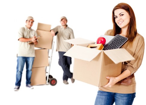 Packed boxes and furniture ready for a move with a Harrow removals service