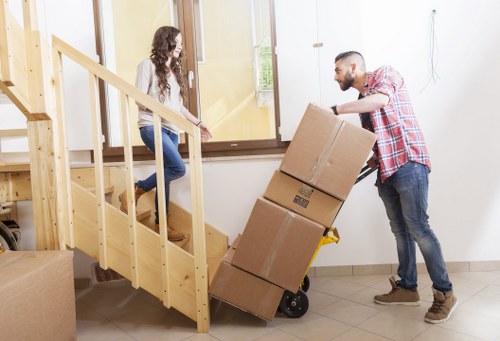 Harrow Movers team maintaining a safe and organised work area